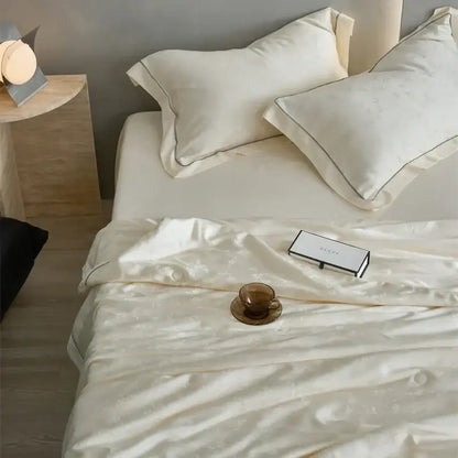 Luxe lyocell cream mulberry silk summer blanket bedroom comforter