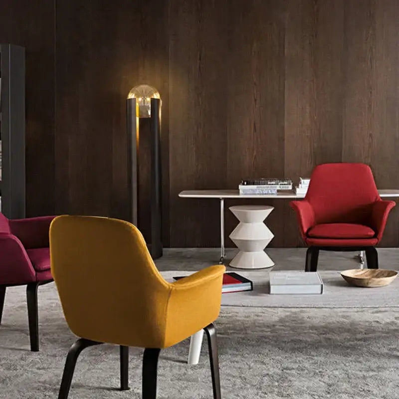 Modern clear & gold led floor lamp living room nordic lighting