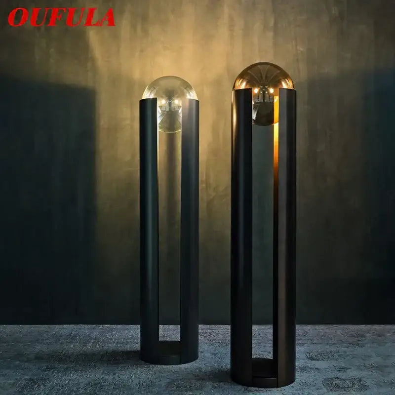 Modern clear & gold led floor lamp living room nordic lighting