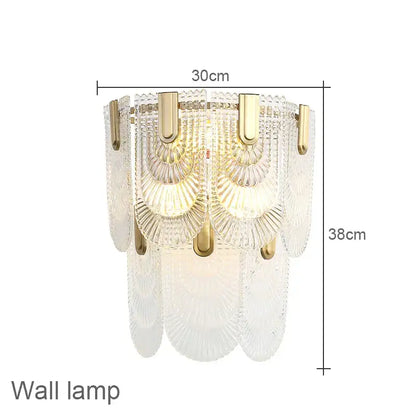 Luxe palace ceiling chandelier gold crystal light for dining room