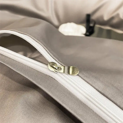 Slate blue egyptian cotton duvet cover set bedroom bedding