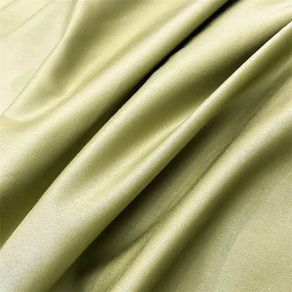 Luxurious gray satin piece duvet cover bedroom bedding set
