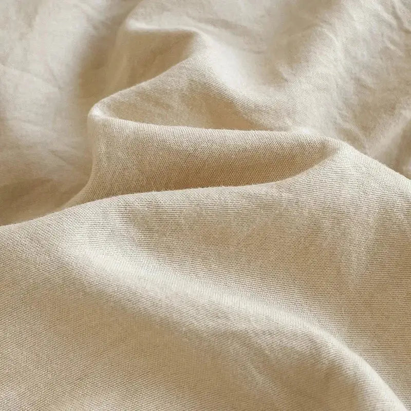 Luxurious cream cotton bedding set bedroom duvet cover