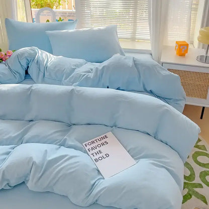 Luxurious cream cotton bedding set bedroom duvet cover