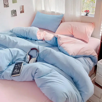 Luxurious cream cotton bedding set bedroom duvet cover