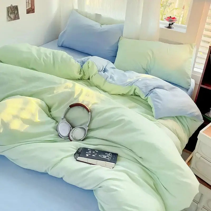 Luxurious cream cotton bedding set bedroom duvet cover