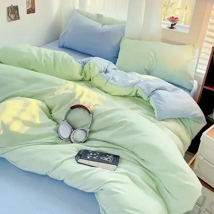 Luxurious cream cotton bedding set bedroom duvet cover