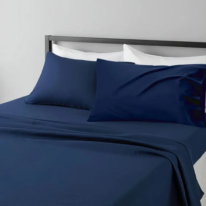 Luxurious gray satin cooling sheet set bedroom bedding