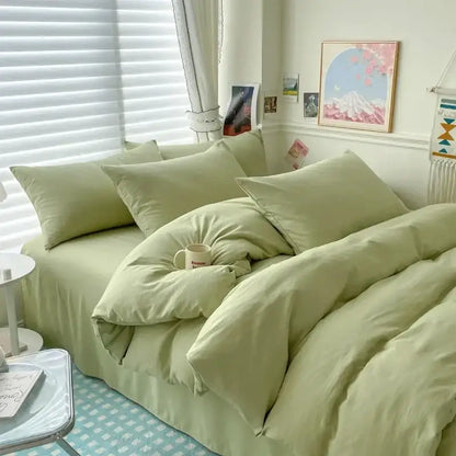 Luxurious white & dark gray duvet cover bedding set bedroom
