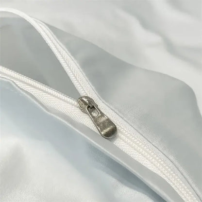 Lavender satin duvet cover set bedroom egyptian cotton bedding