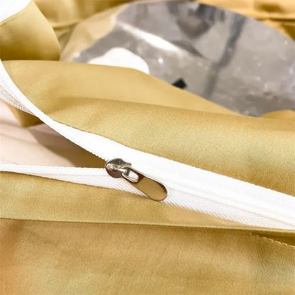 Lavender satin duvet cover set bedroom egyptian cotton bedding