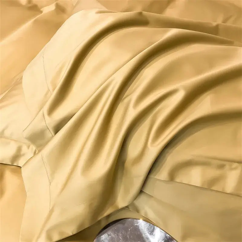 Lavender satin duvet cover set bedroom egyptian cotton bedding