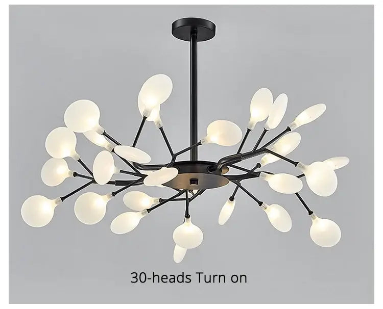 Modern nordic luxurious golden led chandelier dining room globe light