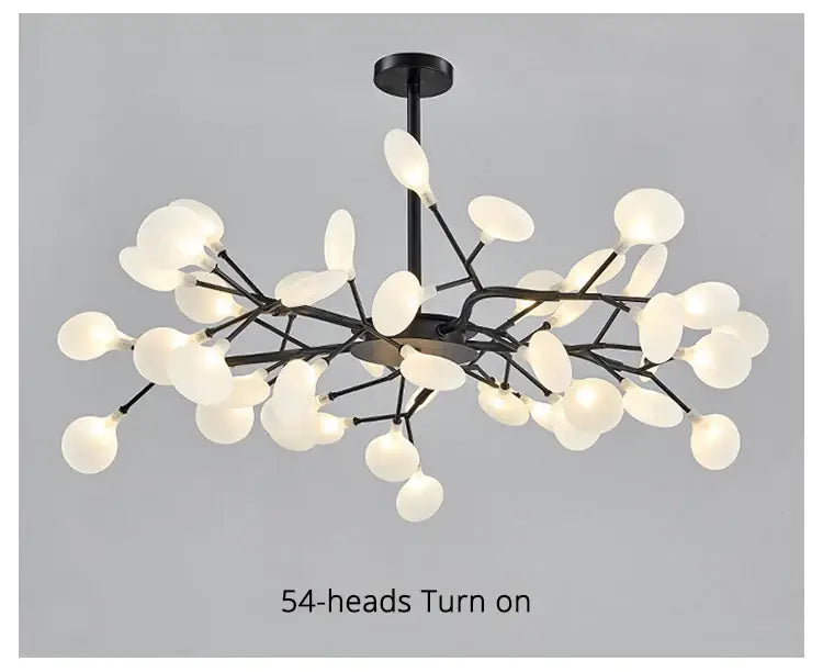 Modern nordic luxurious golden led chandelier dining room globe light