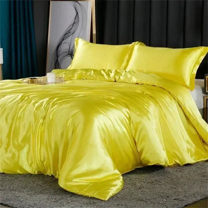 Lavender mulberry silk bedding set – bedroom duvet cover