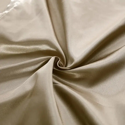 Luxurious golden satin bedding set for bedroom duvet cover