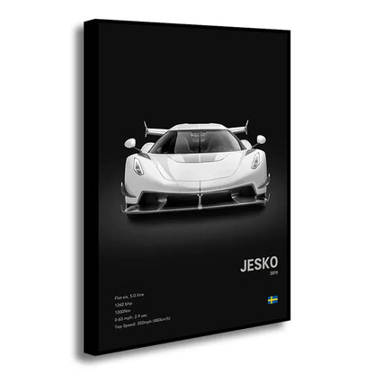 DecorBites™ Luxury Cars Canvas Wall Art Print - Modern Home Decor
