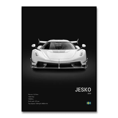 DecorBites™ Luxury Cars Canvas Wall Art Print - Modern Home Decor