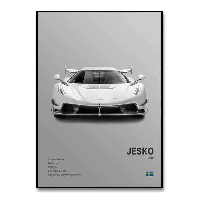 DecorBites™ Luxury Cars Canvas Wall Art Print - Modern Home Decor