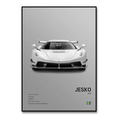 DecorBites™ Luxury Cars Canvas Wall Art Print - Modern Home Decor