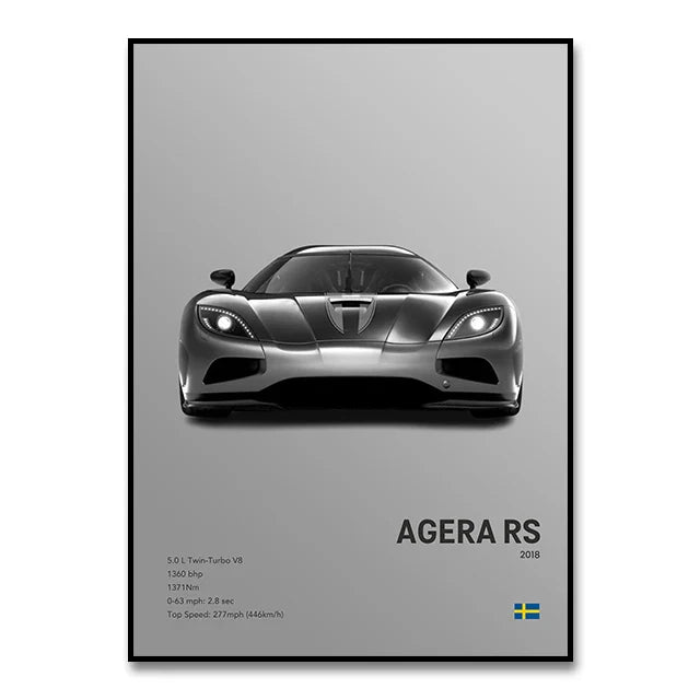 DecorBites™ Luxury Cars Canvas Wall Art Print - Modern Home Decor