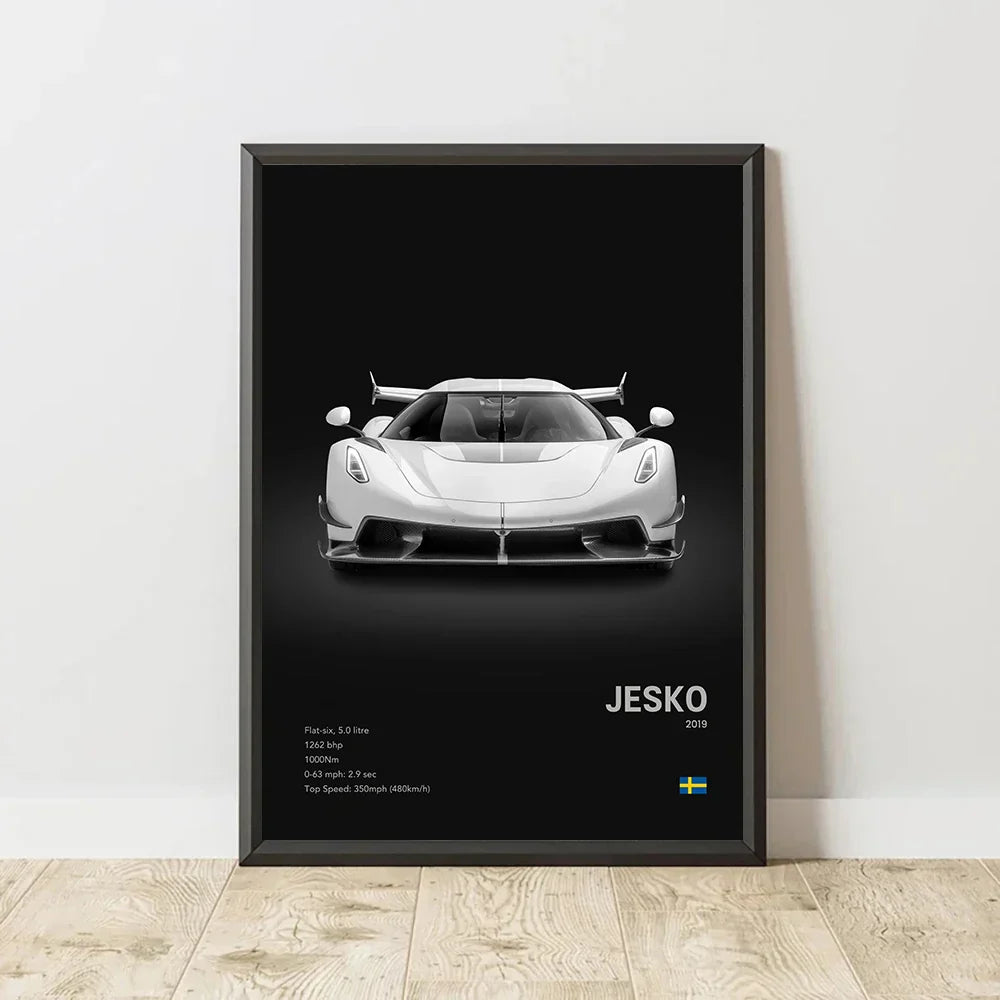DecorBites™ Luxury Cars Canvas Wall Art Print - Modern Home Decor