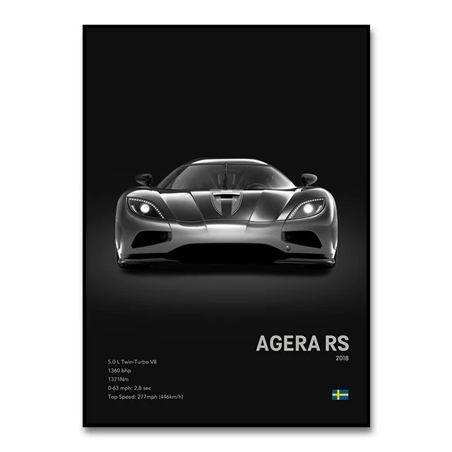 DecorBites™ Luxury Cars Canvas Wall Art Print - Modern Home Decor
