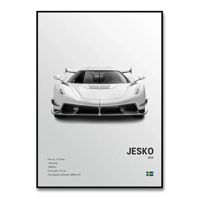 DecorBites™ Luxury Cars Canvas Wall Art Print - Modern Home Decor