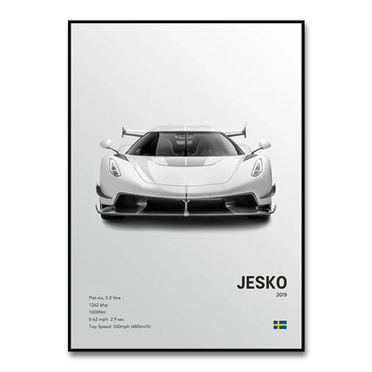 DecorBites™ Luxury Cars Canvas Wall Art Print - Modern Home Decor