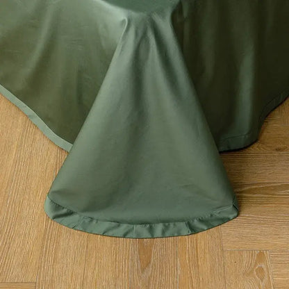 Luxury pastel green & white floral duvet cover bedroom set