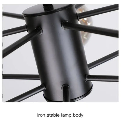 Modern black glass ball chandelier – living room remote control light