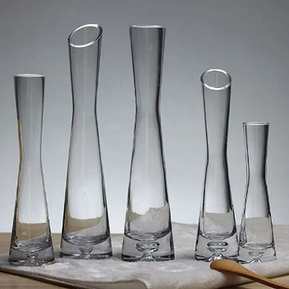 DecorBites™ Luxury Glass Flower Vase for Home Decor