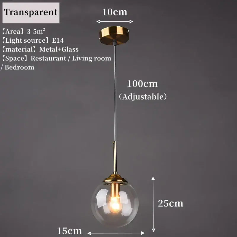 Luxury nordic led chandelier with amber and smoked glass dining room