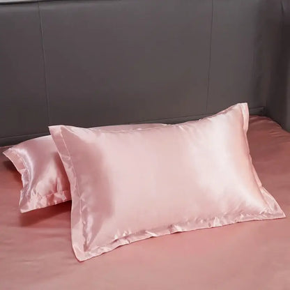 Luxury bronze solid color satin bedding set bedroom duvet cover