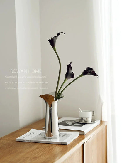 DecorBites™ Luxury Stainless Steel Vase for Home Decor