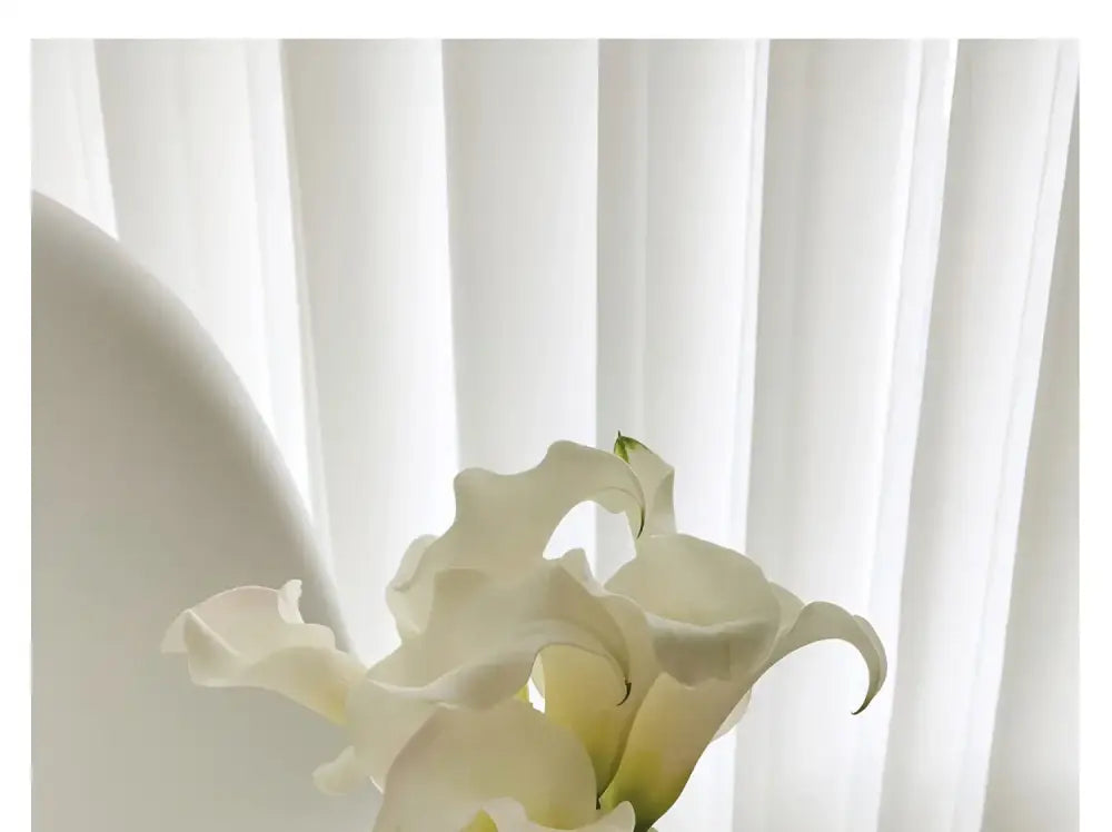 Modern sculptural silver stainless steel vase living room decor