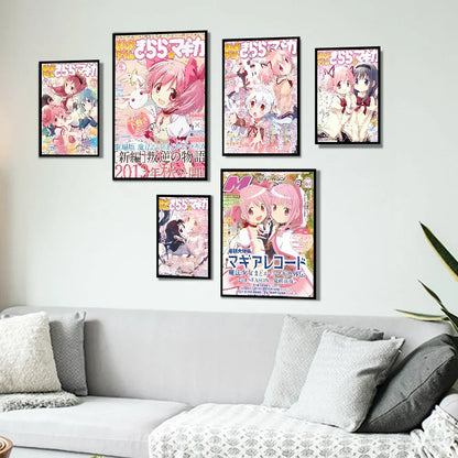 DecorBites™ Madoka Magica Anime Poster - High-Quality Wall Art