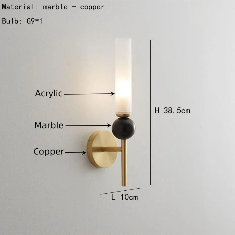DecorBites™ Marble Sconce Wall Light