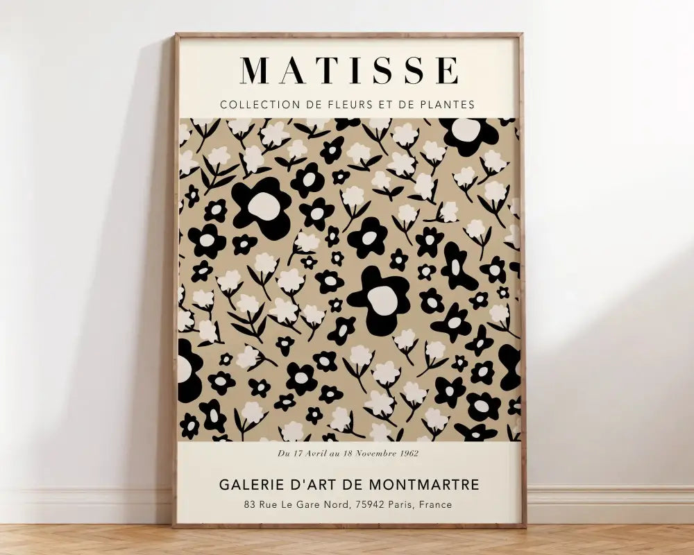 Matisse floral canvas pink and orange seated figure bedroom art