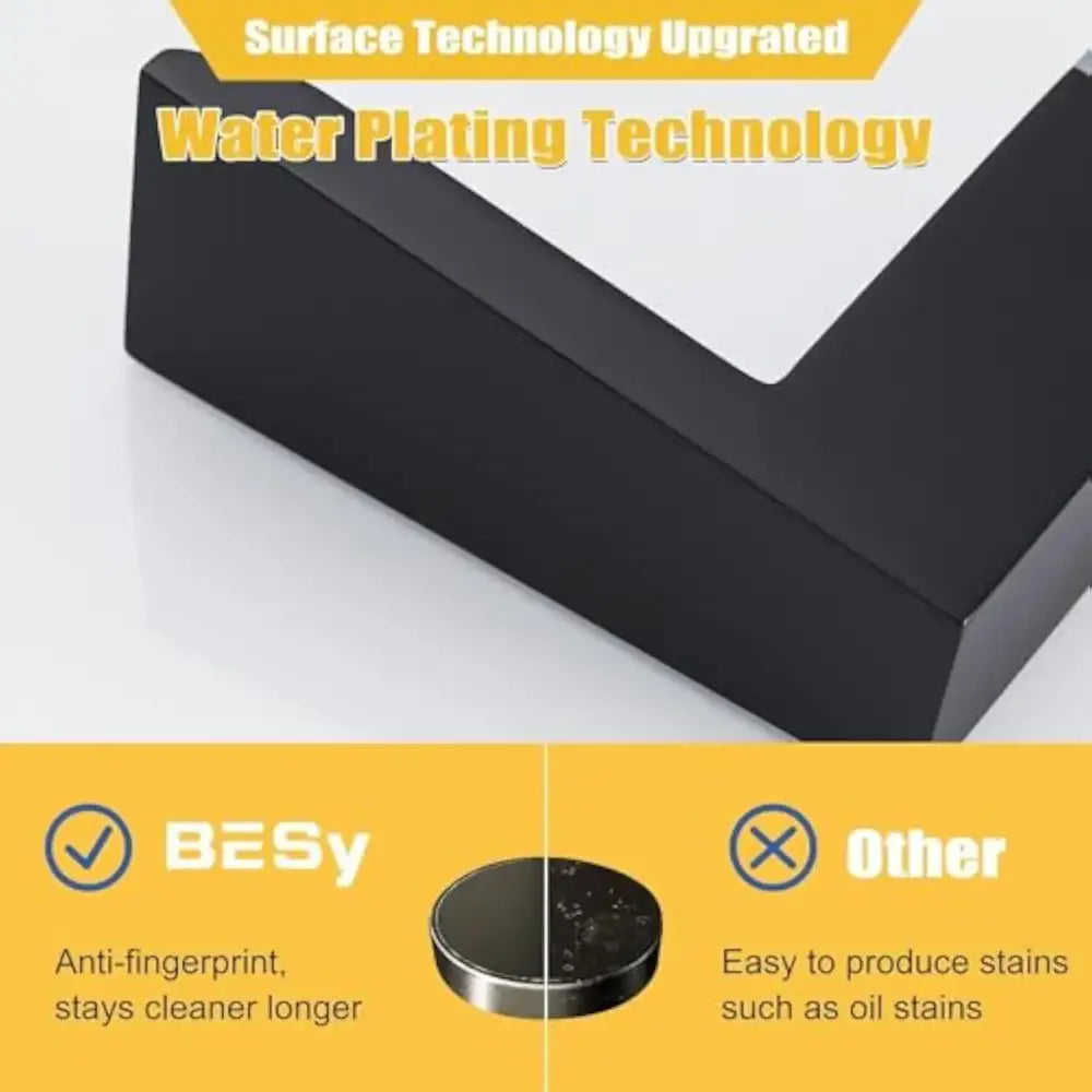 Modern matte black led waterfall bathroom sink faucet
