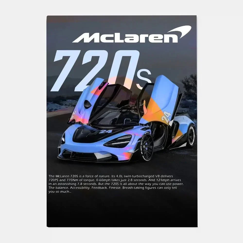 DecorBites™ Mclaren P1 GTR Luxury Poster for Home Decor