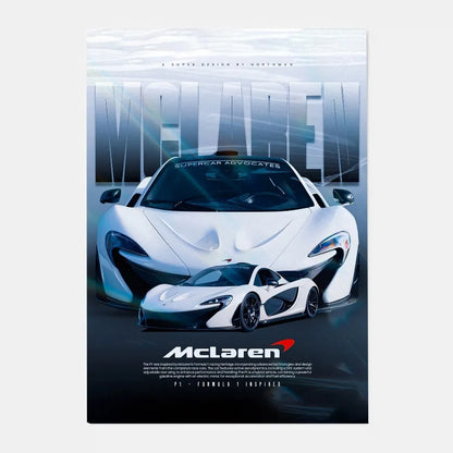 DecorBites™ Mclaren P1 GTR Luxury Poster for Home Decor