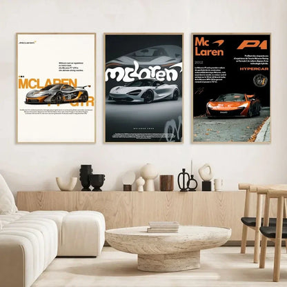 DecorBites™ Mclaren P1 GTR Luxury Poster for Home Decor