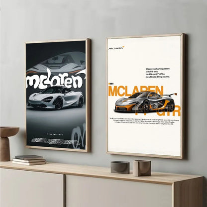 DecorBites™ Mclaren P1 GTR Luxury Poster for Home Decor