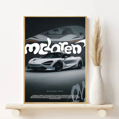DecorBites™ Mclaren P1 GTR Luxury Poster for Home Decor