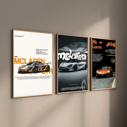 DecorBites™ Mclaren P1 GTR Luxury Poster for Home Decor