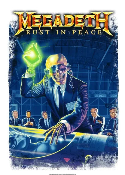 DecorBites™ Megadeth Canvas Poster: Rock Music Wall Art