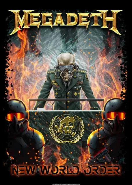 DecorBites™ Megadeth Canvas Poster: Rock Music Wall Art