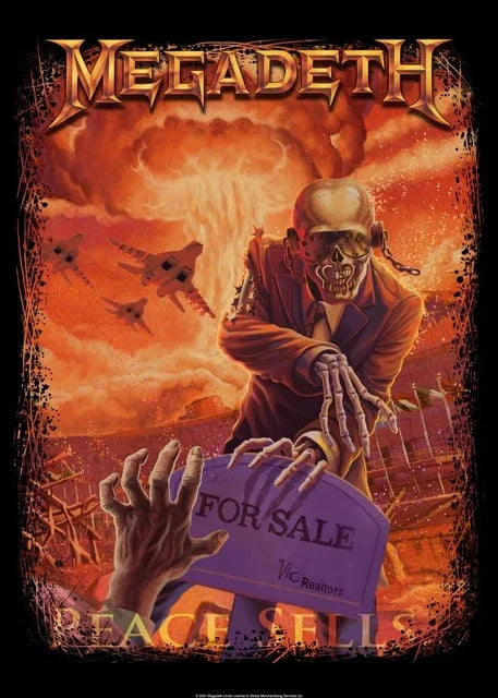 DecorBites™ Megadeth Canvas Poster: Rock Music Wall Art