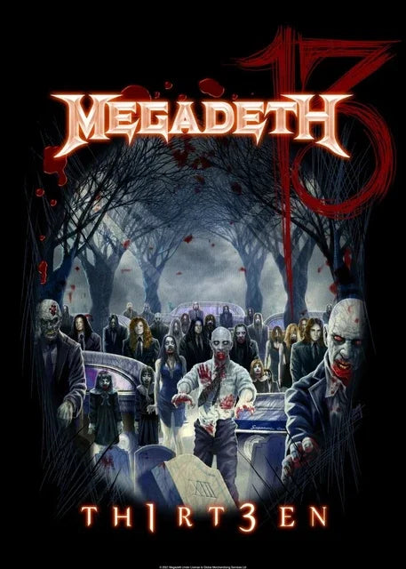 DecorBites™ Megadeth Canvas Poster: Rock Music Wall Art